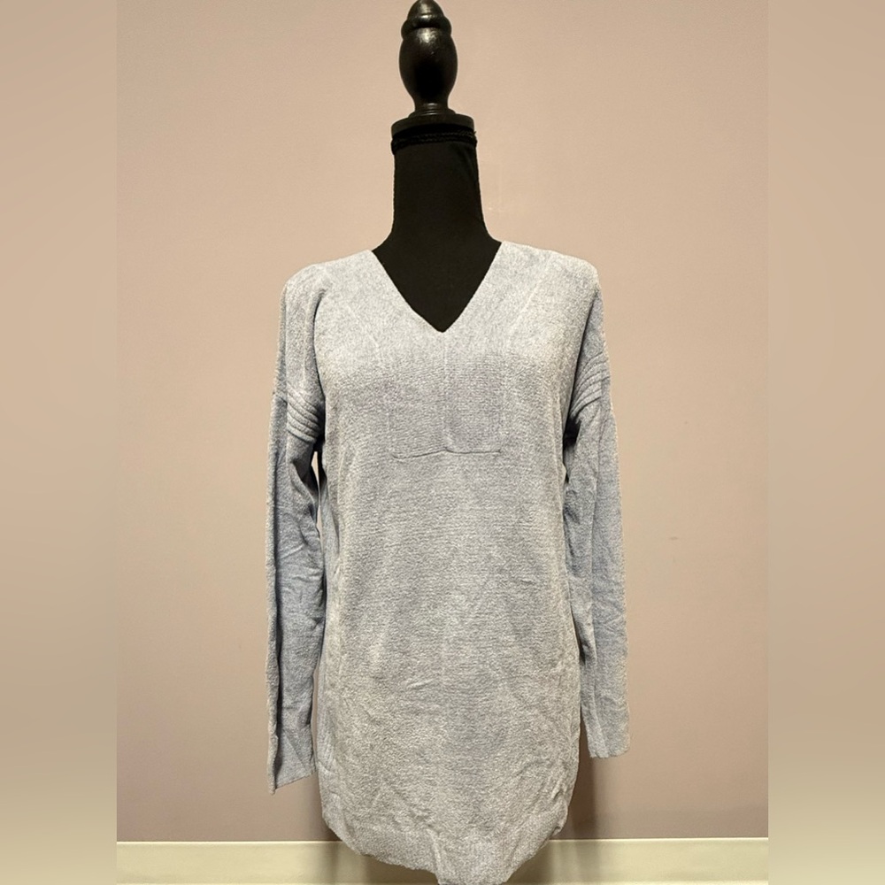 BAREFOOT Dreams CozyChic GRAY Blue SWEATER